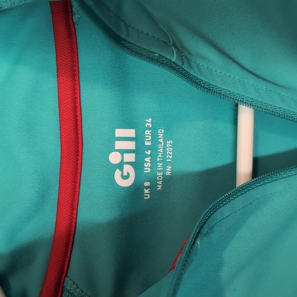 Women's Aqua Long Sleeve UV50 Sailing Rash Guard Top - Picture 3 of 6